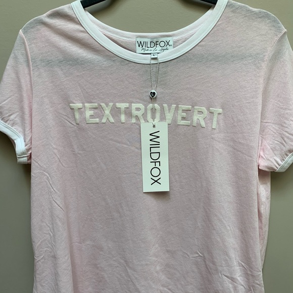 Wildfox Textrovert Johnny Ringer Tee - Picture 7 of 8